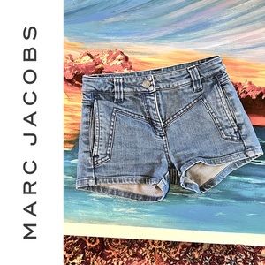 LITTLE MARC JACOBS girl’s denim jean shorts - 8